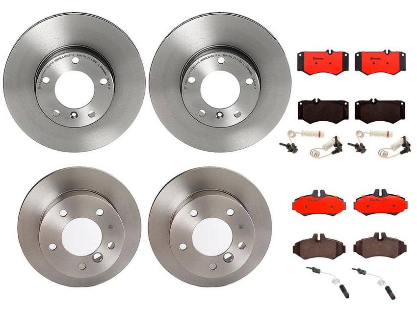 Brembo Brake Pads and Rotors Kit - Front and Rear (315mm/272mm) (Ceramic)